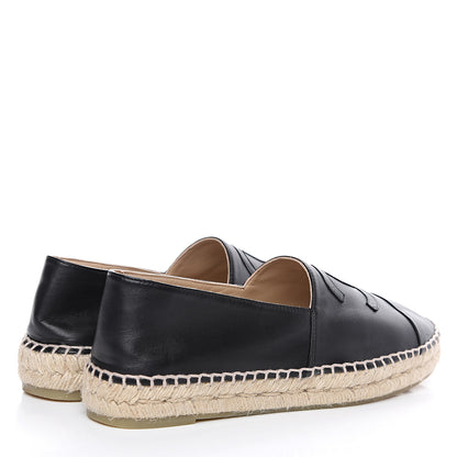 Chanel Lambskin CC Espadrilles 40 Black 4 of 11