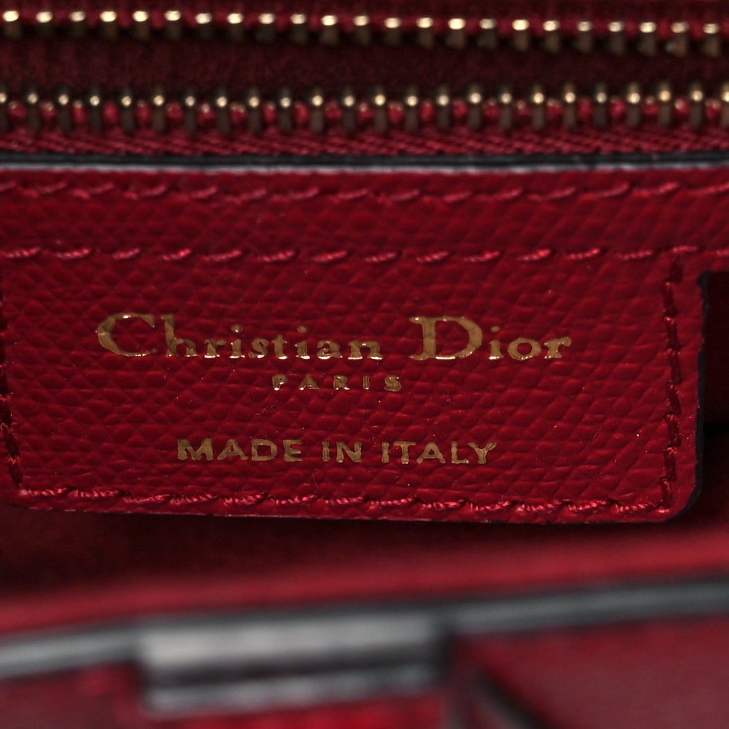 Grained Calfskin Saddle Bag Burgundy
