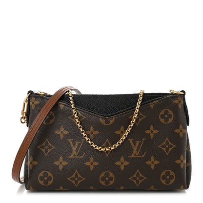 Louis Vuitton Monogram Pallas Clutch Black 1 of 11