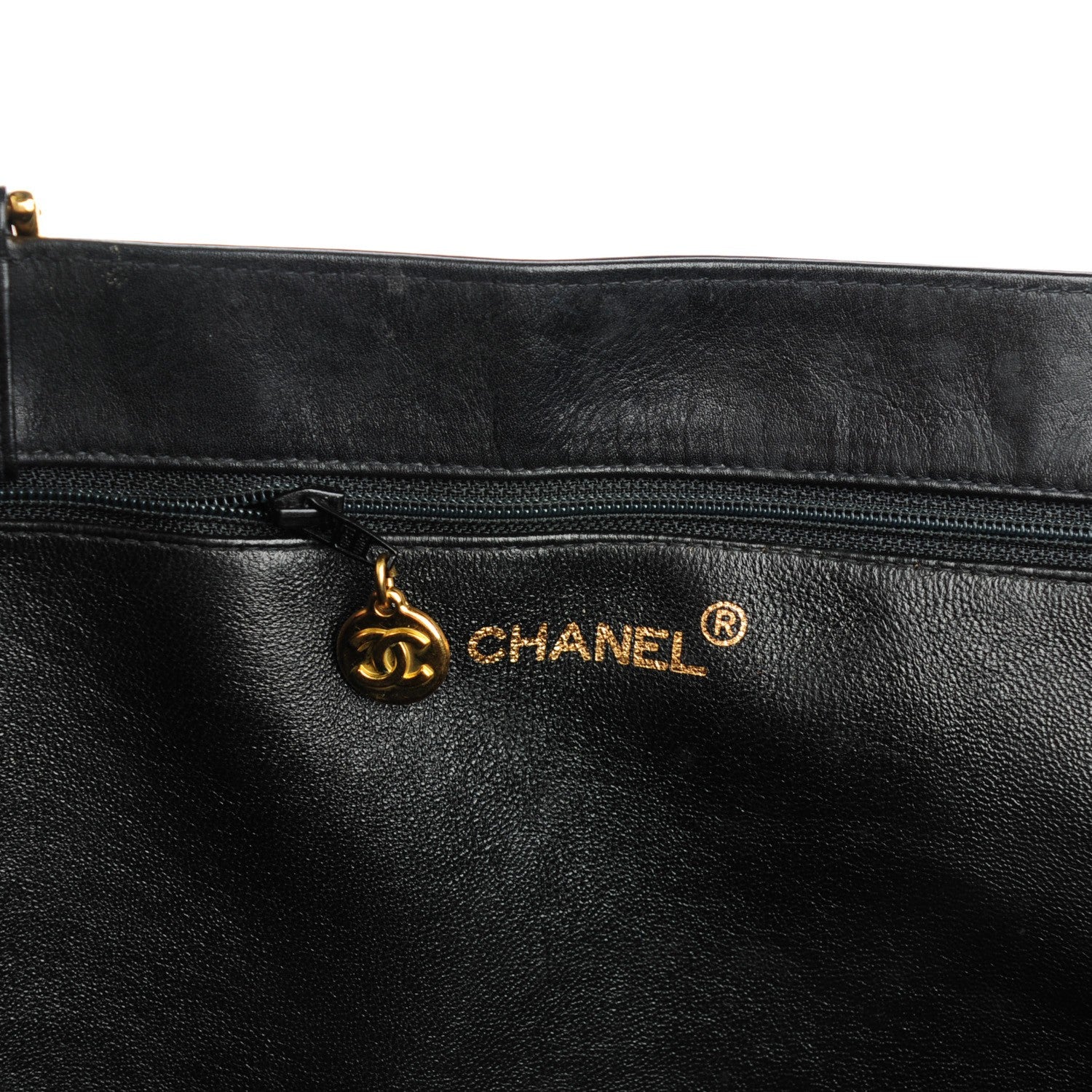 Chanel Lambskin CC Tote Black 6 of 6