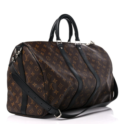 Louis Vuitton Monogram Macassar Keepall Bandouliere 45 3 of 9