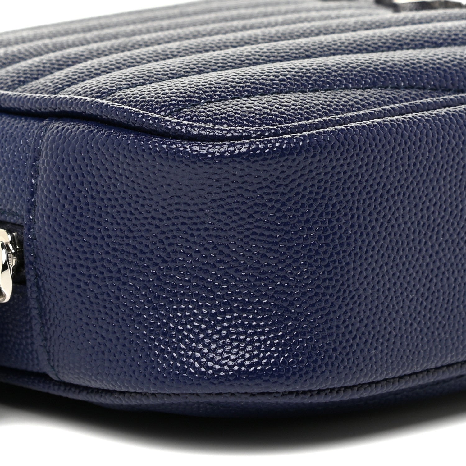 Saint Laurent Grain De Poudre Matelasse Monogram Mini Lou Camera Bag Denim 9 of 12