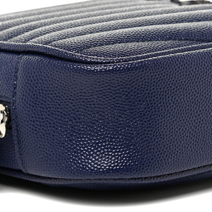Saint Laurent Grain De Poudre Matelasse Monogram Mini Lou Camera Bag Denim 9 of 12