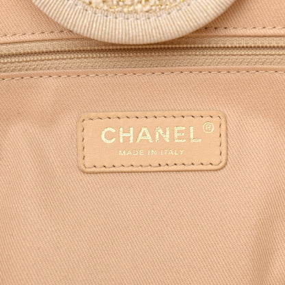 Chanel Lurex Boucle Medium Deauville Tote White 6 of 16