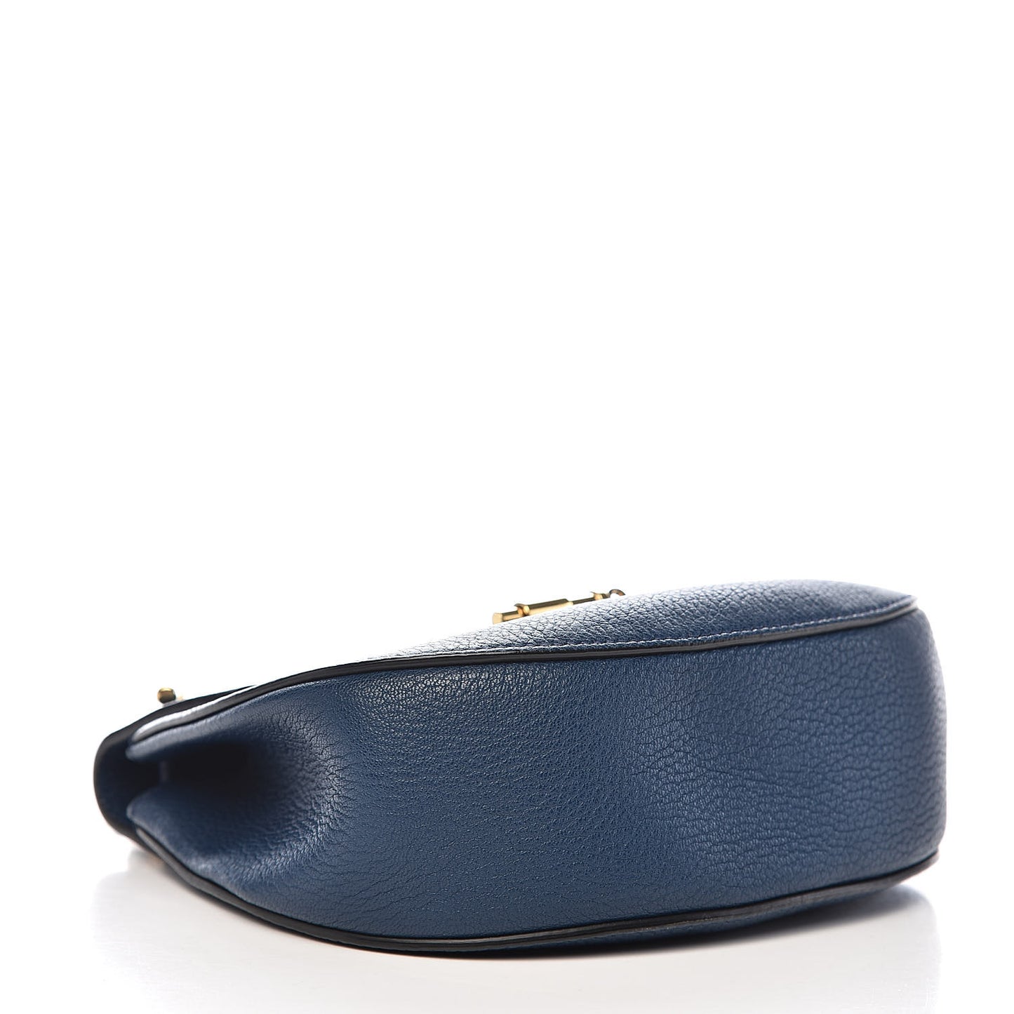 Grained Lambskin Mini Drew Shoulder Bag Factory Blue