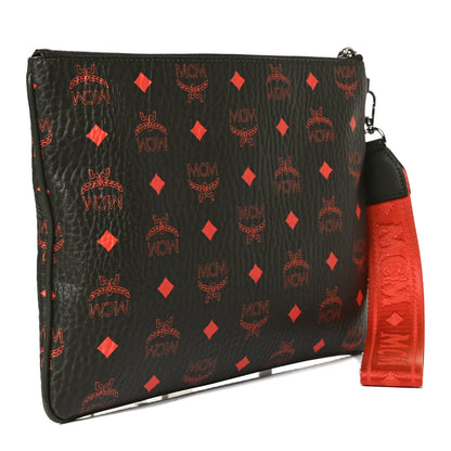 MCM Visetos Stark Wristlet Pouch Winter Moss 2 of 10