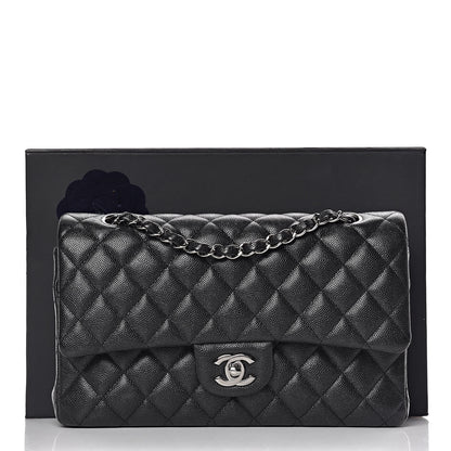 Chanel Iridescent Caviar Quilted Medium Double Flap Black 11 of 11