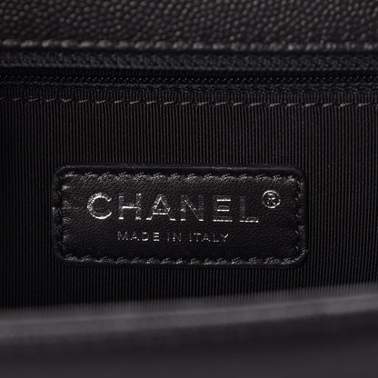 Chanel Caviar Quilted New Medium Boy Flap So Black 8 of 11
