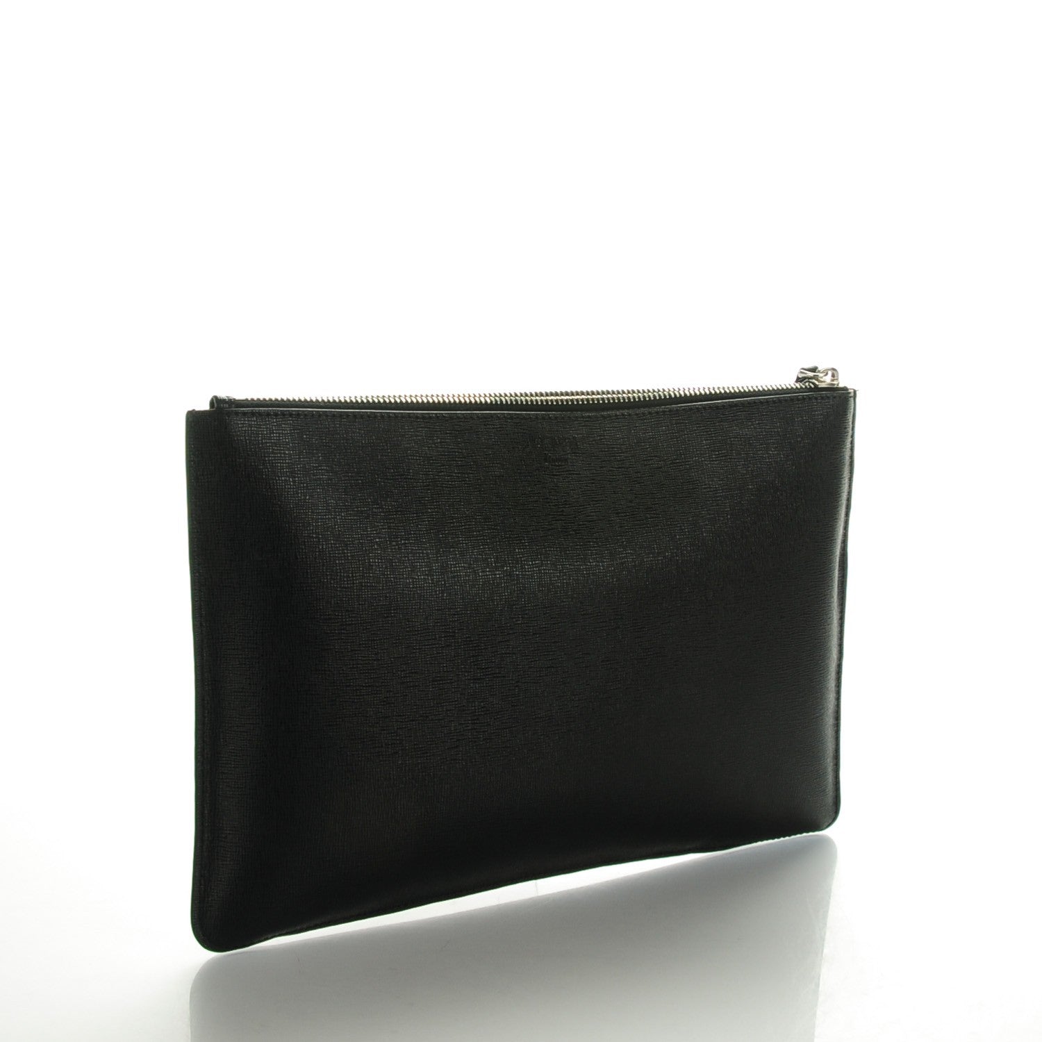 Fendi Vitello Elite Monster Eyes Pouch Black Yellow 3 of 9