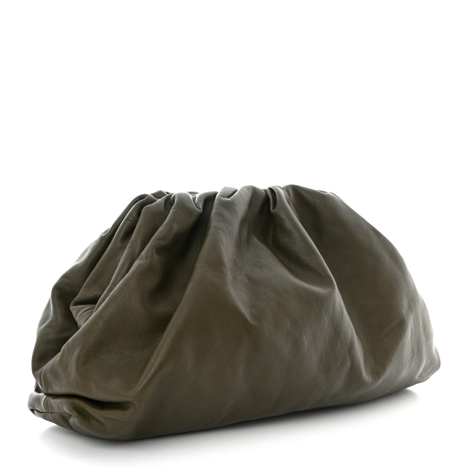Bottega Veneta Smooth Butter Calf The Pouch Oversized Clutch Mud 3 of 10