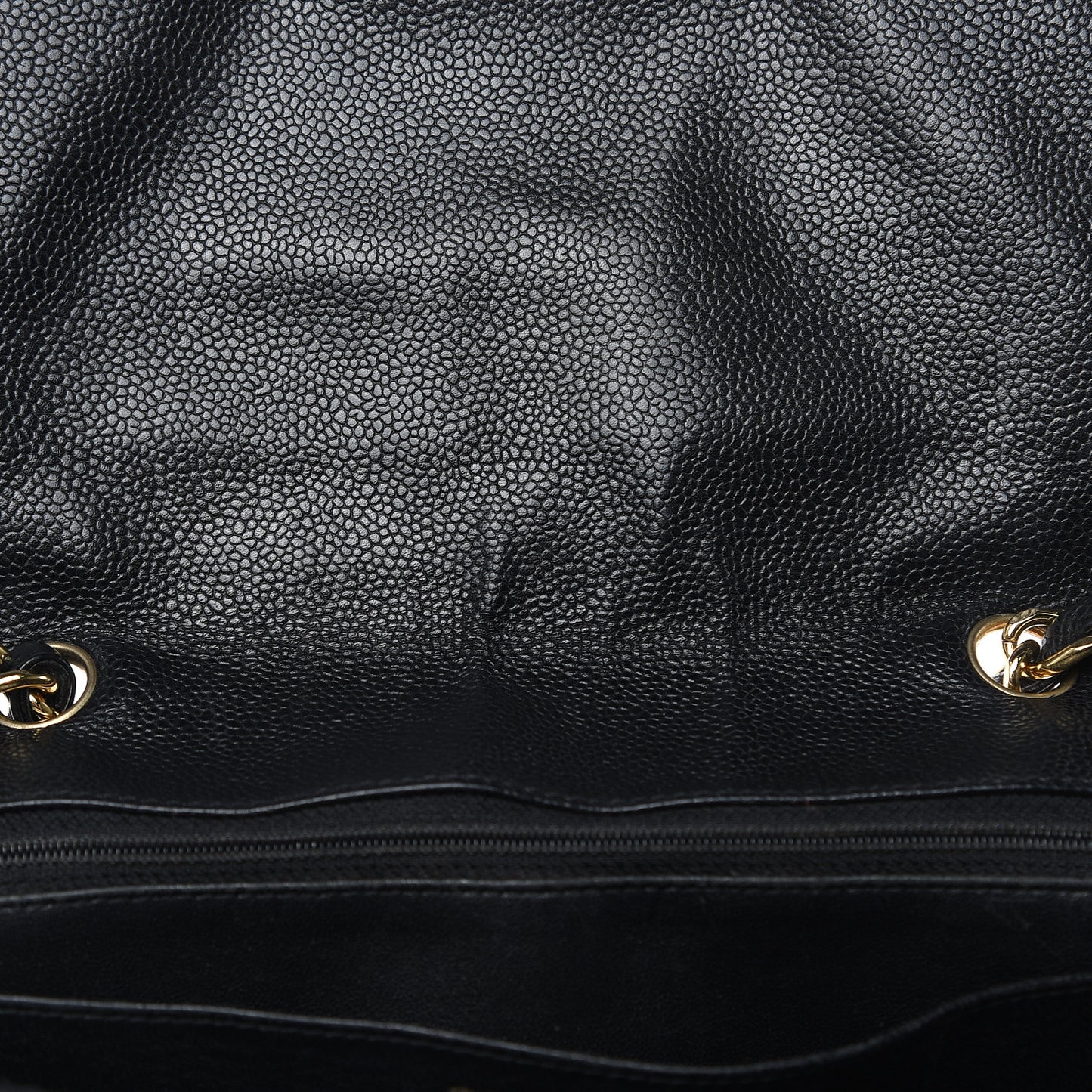 Caviar Quilted Jumbo Single Flap Black