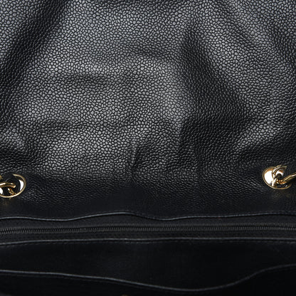 Chanel Caviar Quilted Jumbo Single Flap Black 12 of 18