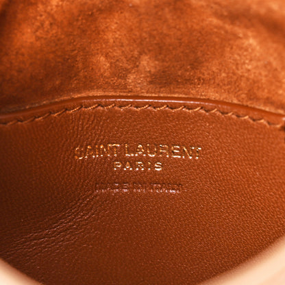 Saint Laurent Smooth Calfskin Le 5 A 7 Vertical Hobo Brown Gold 6 of 10