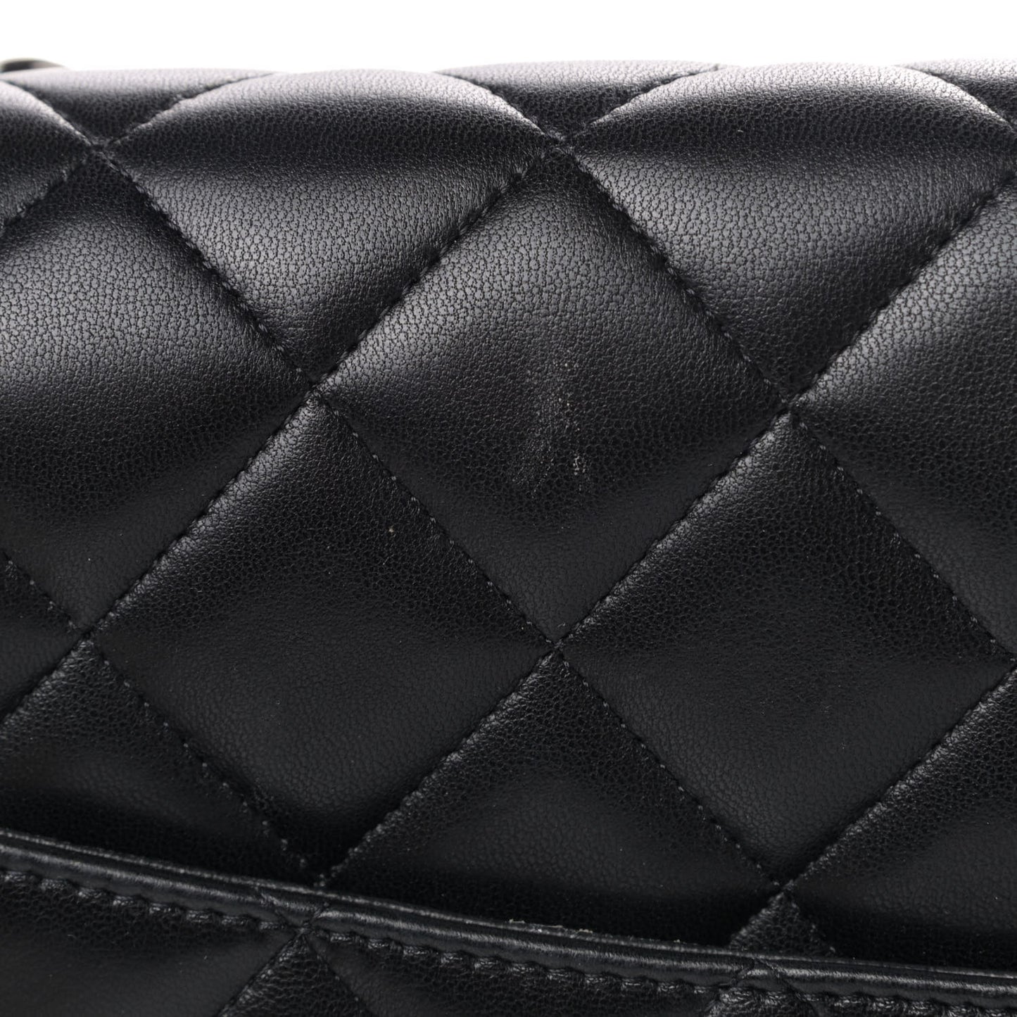 Lambskin Quilted Maxi Single Flap Black