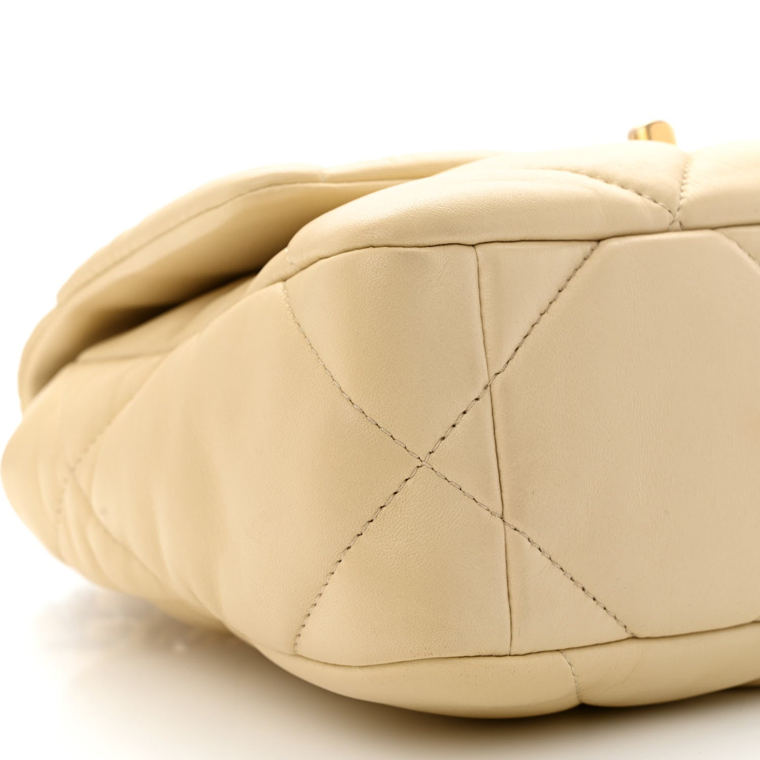 Chanel Lambskin Quilted Medium Chanel 19 Flap Beige 9 of 11