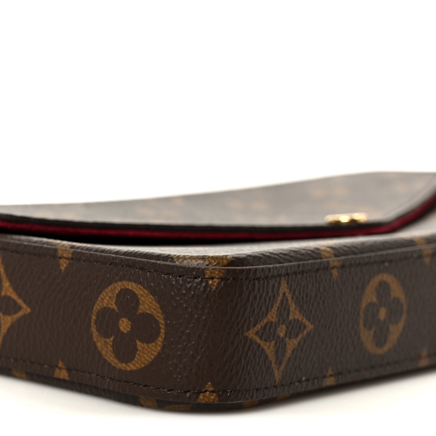 Louis Vuitton Monogram Pochette Felicie Chain Wallet Fuchsia 14 of 15