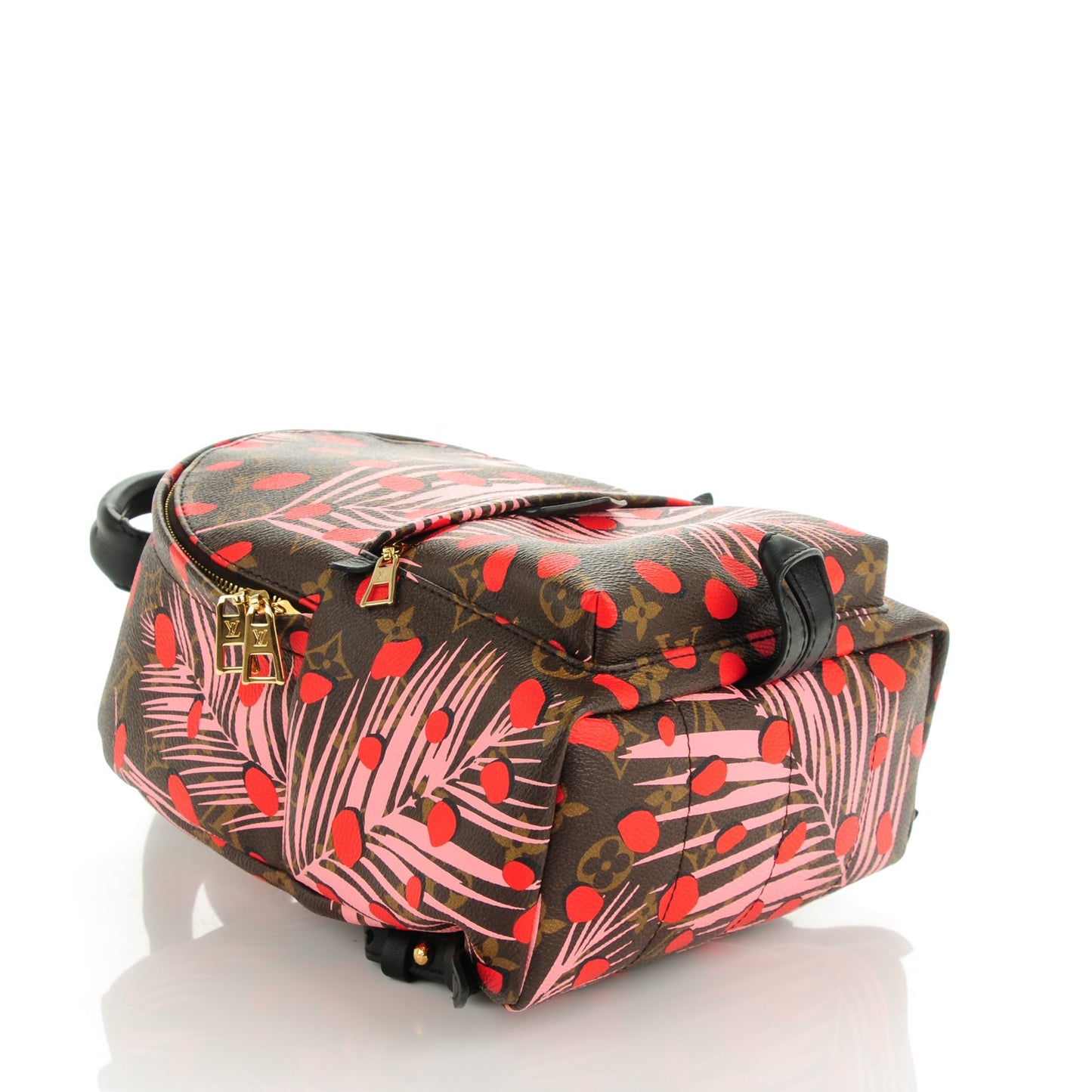 Monogram Jungle Dots Palm Springs Backpack PM Sugar Pink Poppy