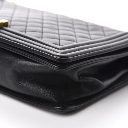 Chanel Lambskin Quilted New Medium Boy Flap Black 7 of 13