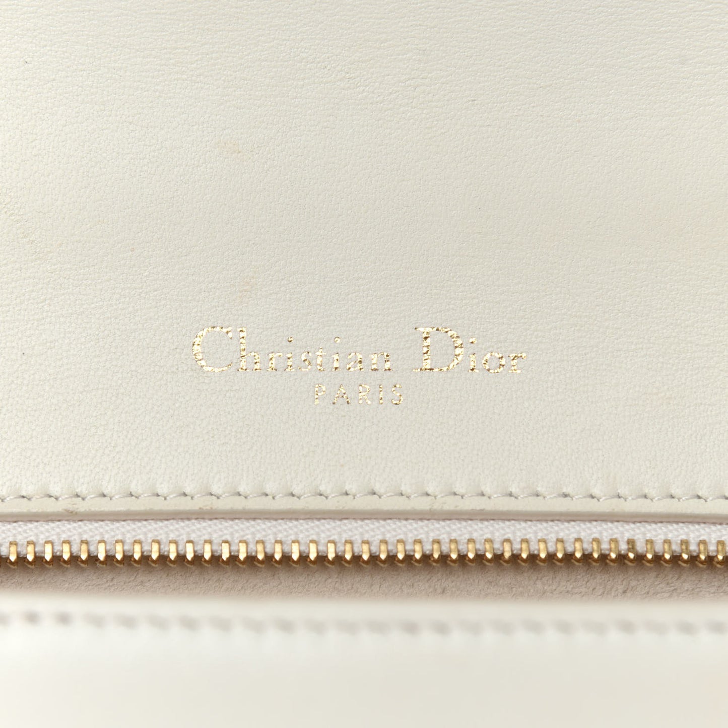 Lambskin Studded Medium Diorama Flap Bag Latte