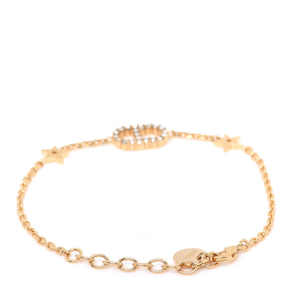 Christian Dior Crystal Metal Star Bracelet Gold 3 of 5