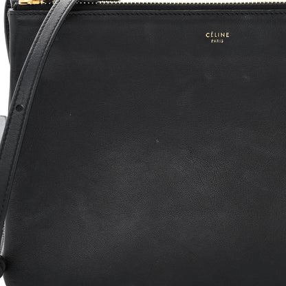 Celine Lambskin Large Trio Crossbody Bag Black 12 of 14