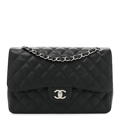 Chanel Caviar Quilted Jumbo Double Flap Black 1 of 19