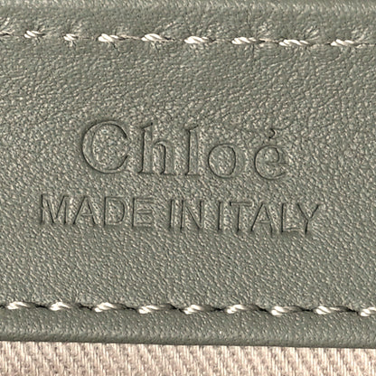 Chloe Calfskin Crocodile Embossed Mini C Double Carry Misty Forest 6 of 10