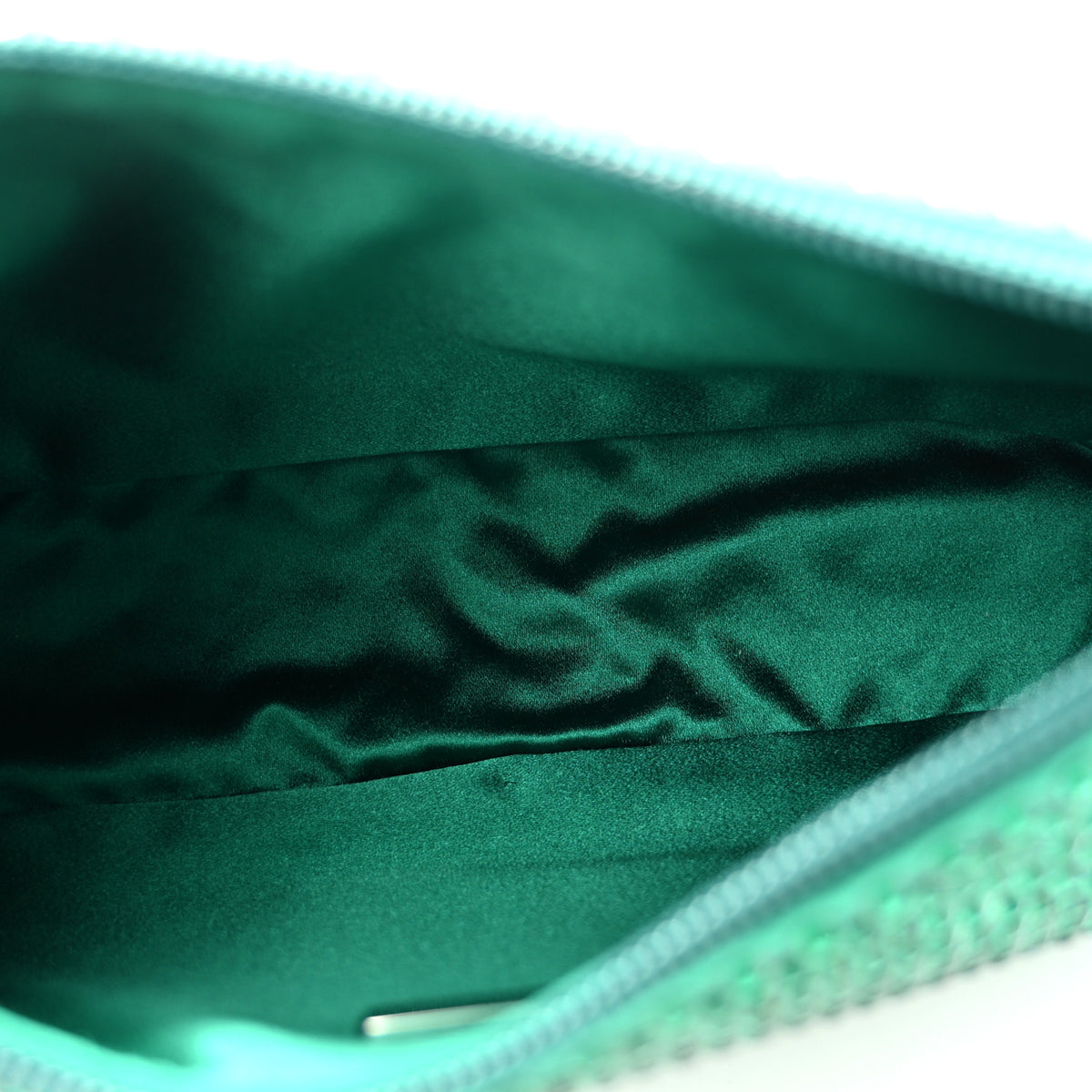 Satin Crystal Mini Re-Edition 2000 Bag Mango