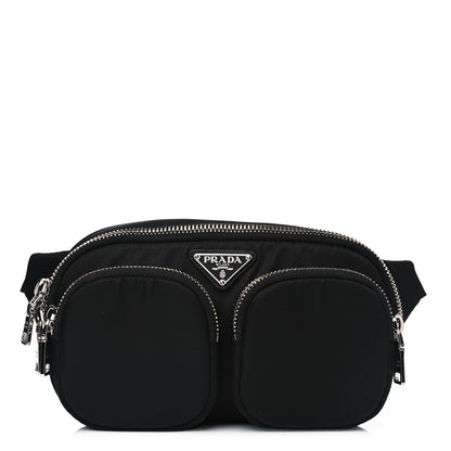 Prada Tessuto Nylon Soft Calf Belt Bag Black 1 of 4