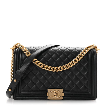 Chanel Caviar Quilted New Medium Boy Flap Black 1 of 10