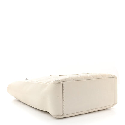 Chanel Caviar Quilted Petit Shopping Tote PST White 4 of 13