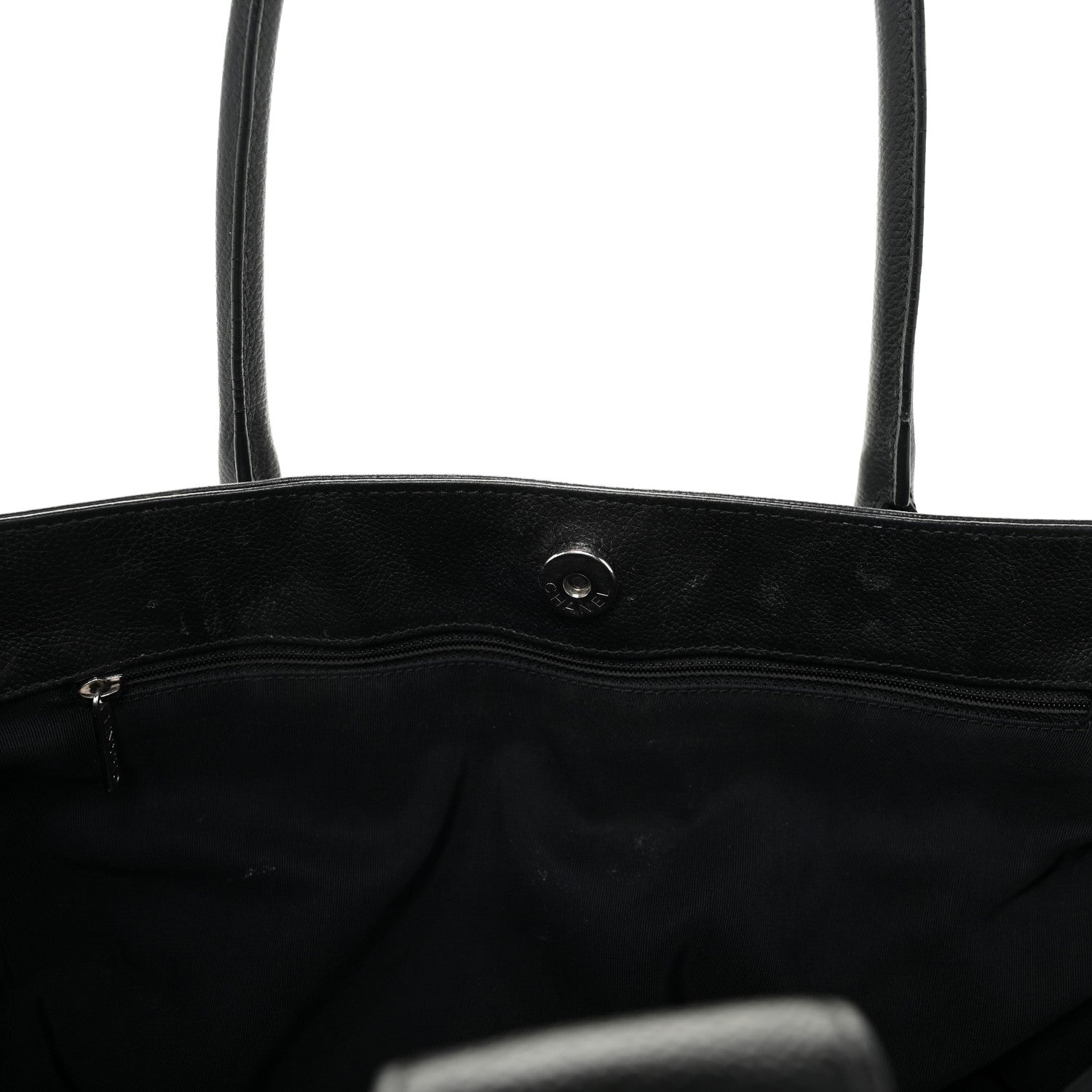 Chanel Calfskin Cerf Executive Shopper Tote Black 15 of 33