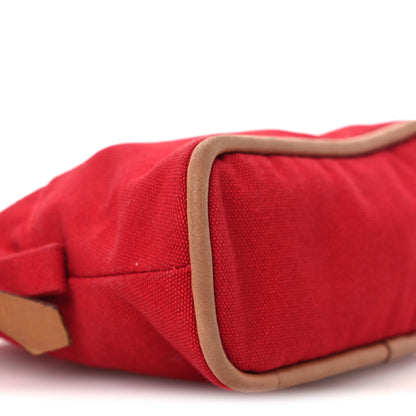 Hermes Cotton Canvas Mini Bolide Travel Cosmetic Pouch 9 of 15