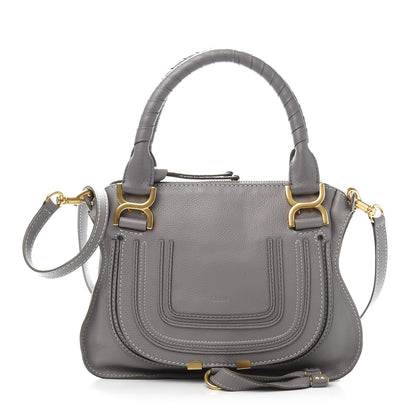 Chloe Calfskin Small Marcie Satchel Cashmere Grey 1 of 11