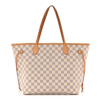 Louis Vuitton Damier Azur Neo Neverfull MM Rose Ballerine 3 of 16
