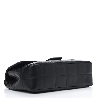 Chanel Lambskin Quilted Mini Chocolate Bar Camellia Flap Black 3 of 5