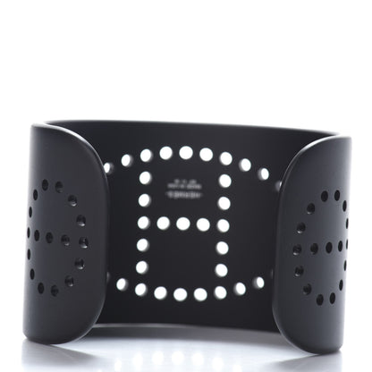 Hermes Aluminium Evelyne Sunset Cuff Bracelet T3 Black 3 of 4