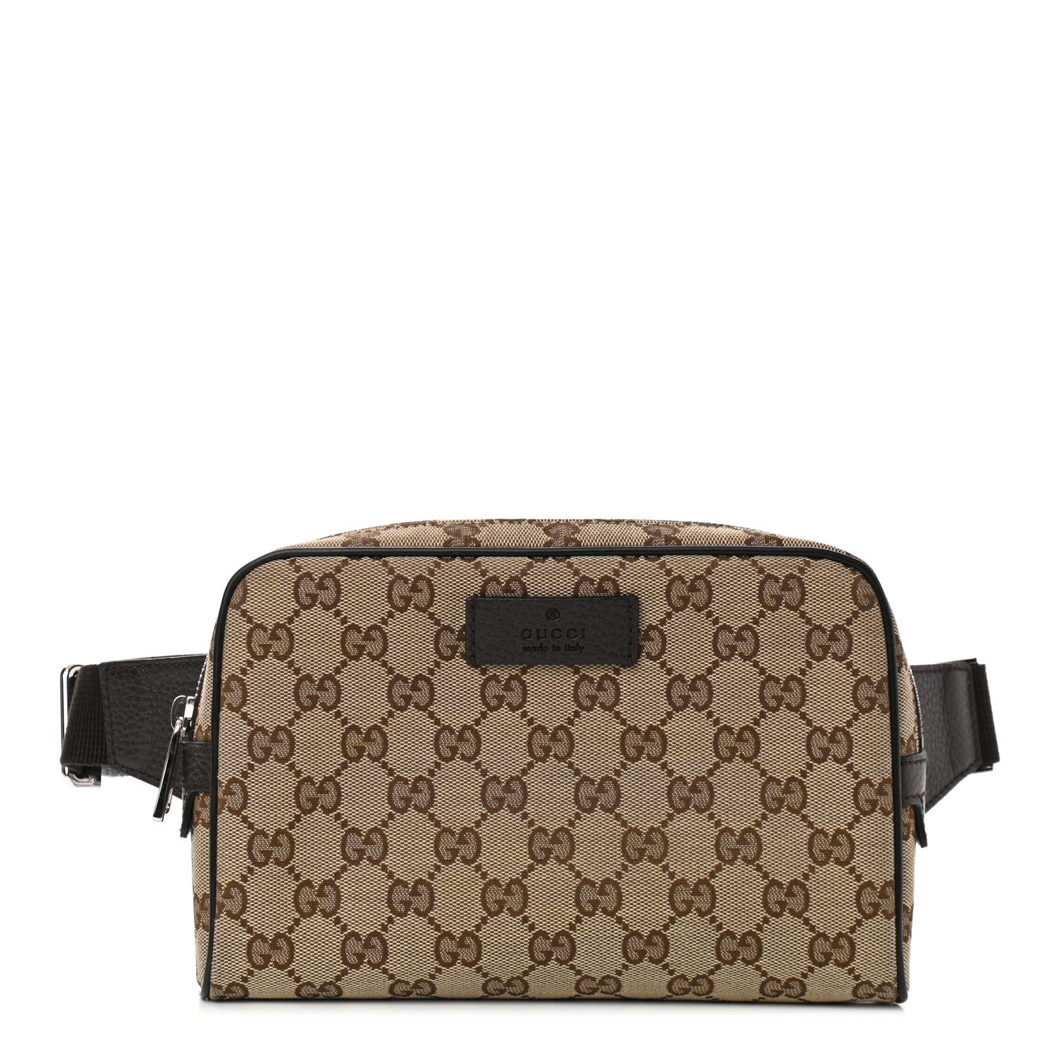 Gucci Monogram Belt Bag Dark Brown 1 of 10