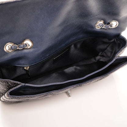Chanel Snakeskin Ultimate Stitch Flap Blue 5 of 8