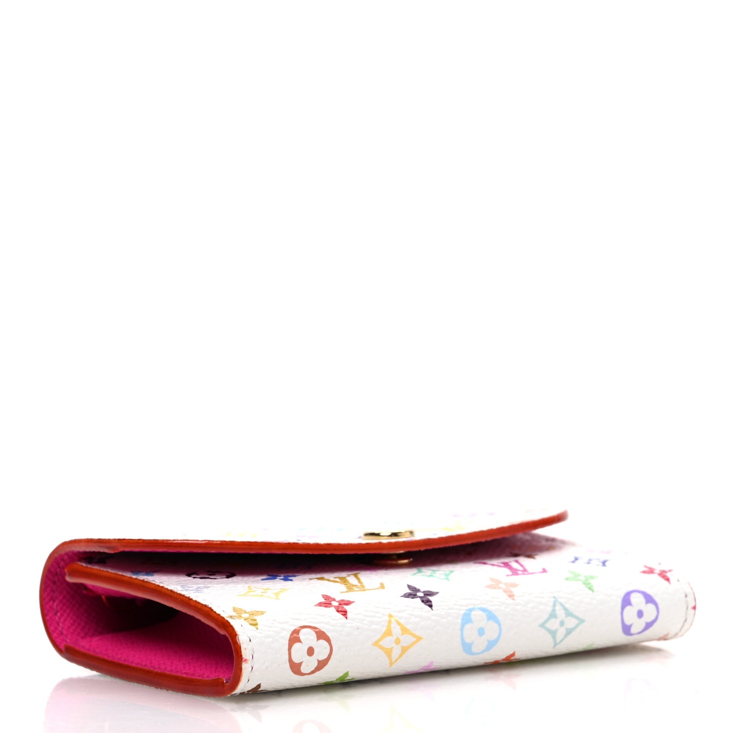 LV X TM Monogram Multicolor Rosalie Coin Purse White Kawaii Pink