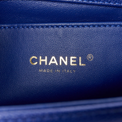 Chanel Caviar Quilted Medium Boy Flap Blue 6 of 11