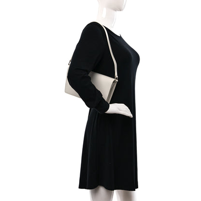 Celine Shiny Calfskin Trapeze Triomphe Bag White 2 of 16