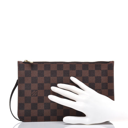 Louis Vuitton Damier Ebene Neverfull MM GM Pochette 2 of 9