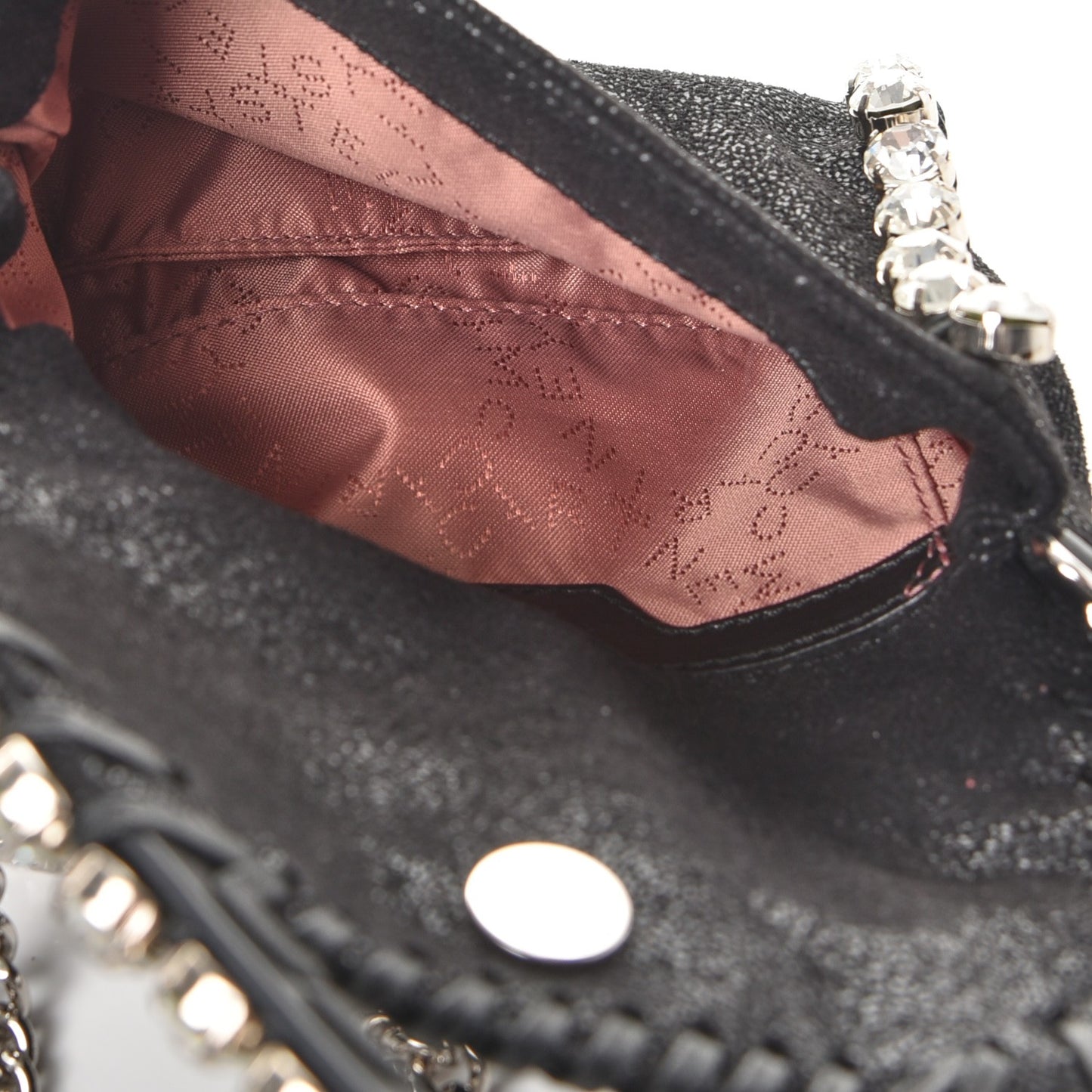 Shaggy Deer Tiny Falabella Crystal Crossbody Black