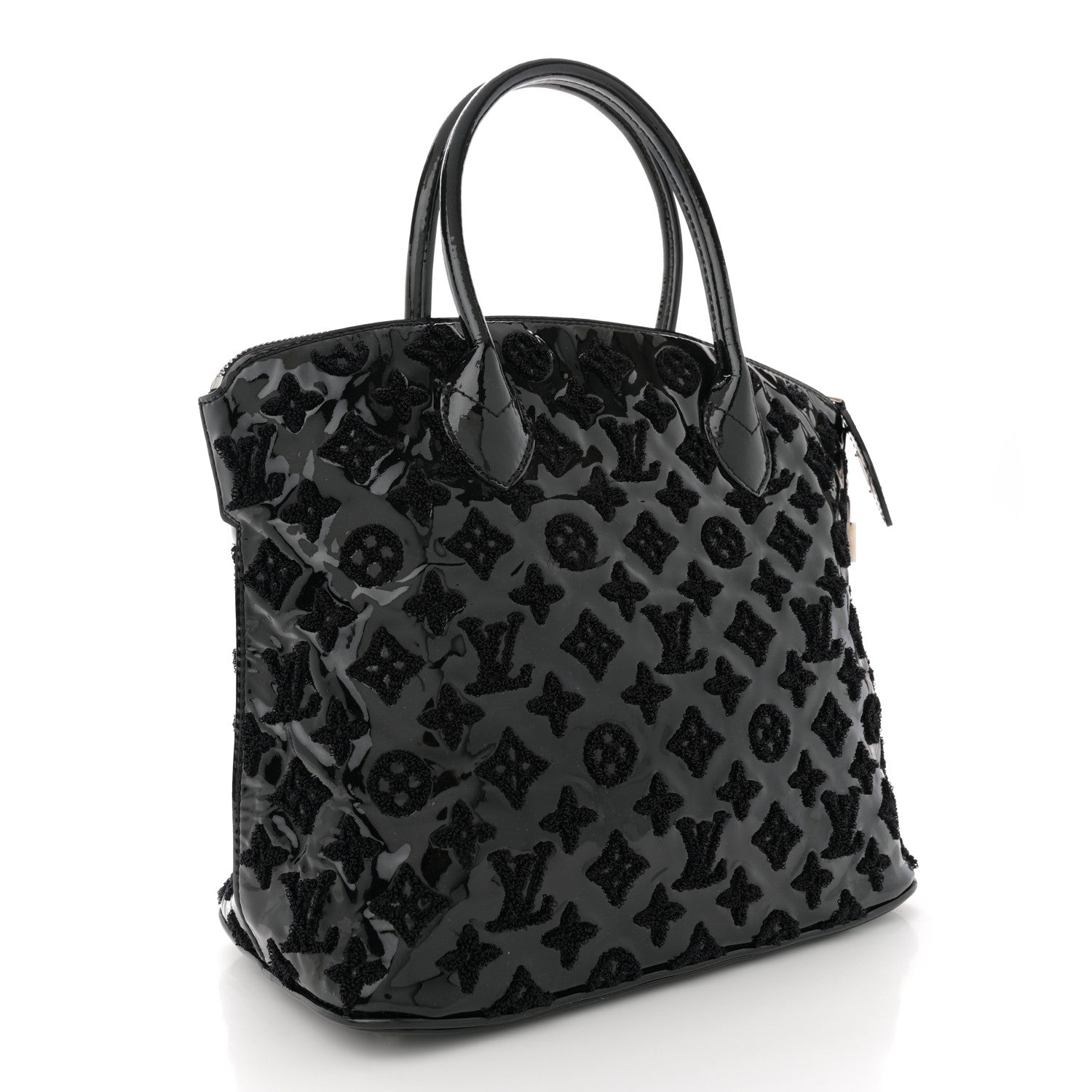 Louis Vuitton Patent Lambskin Fascination Lockit Black 3 of 10