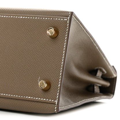 Hermes Epsom Kelly Sellier 25 Etoupe 10 of 13