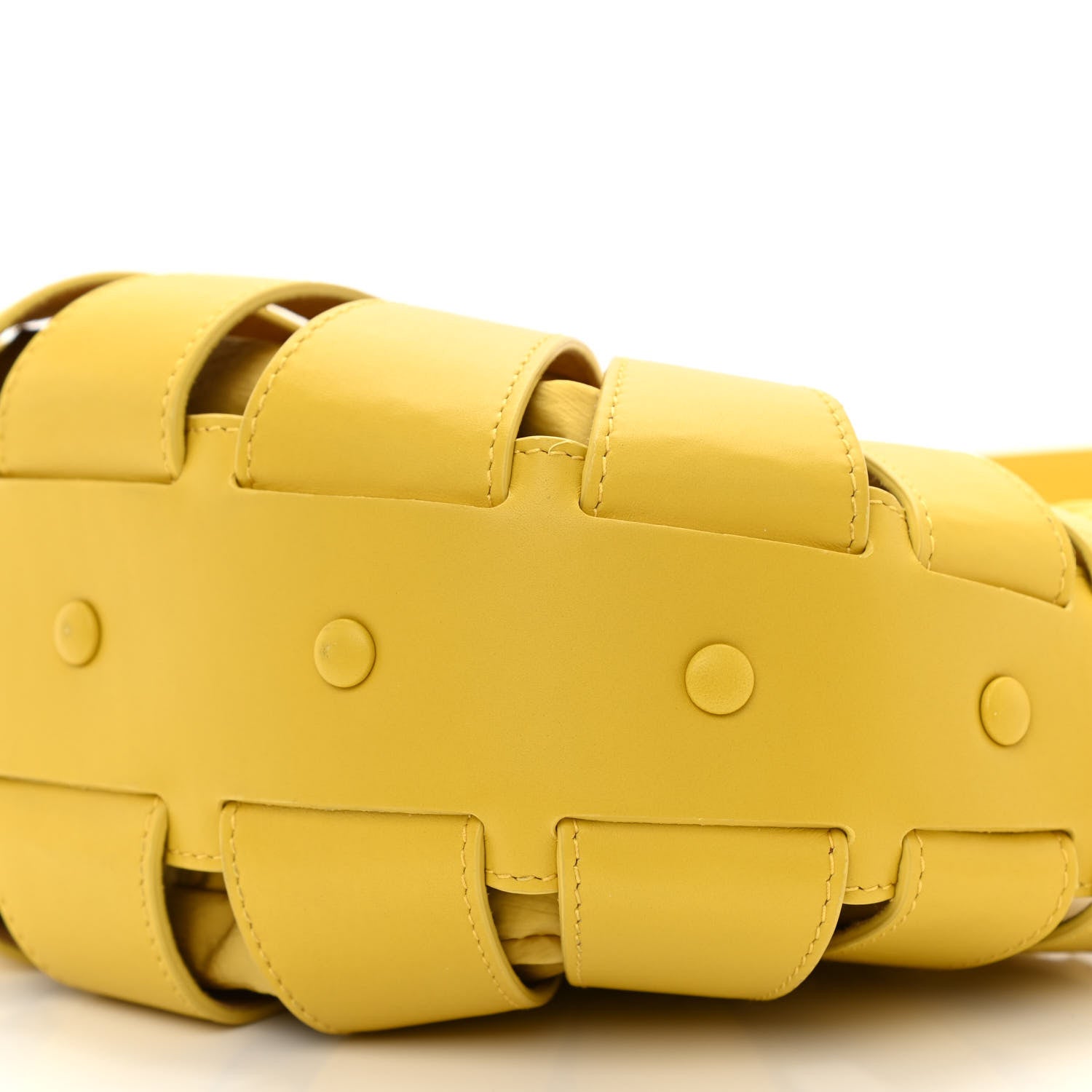 Bottega Veneta French Calfskin Small Shell Bag Yellow 11 of 11