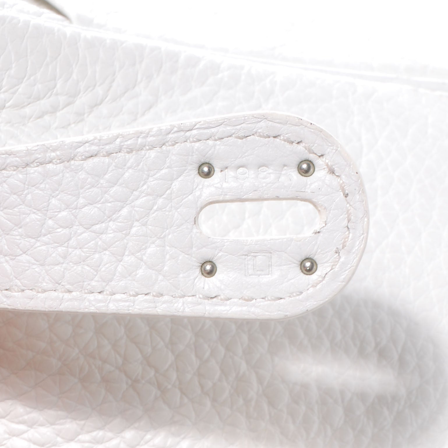 Hermes Taurillon Clemence Lindy 30 White 8 of 9