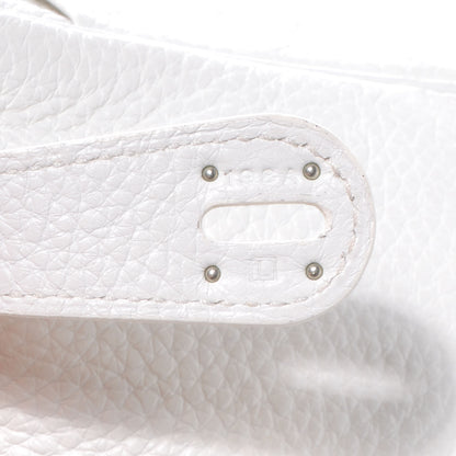 Hermes Taurillon Clemence Lindy 30 White 8 of 9