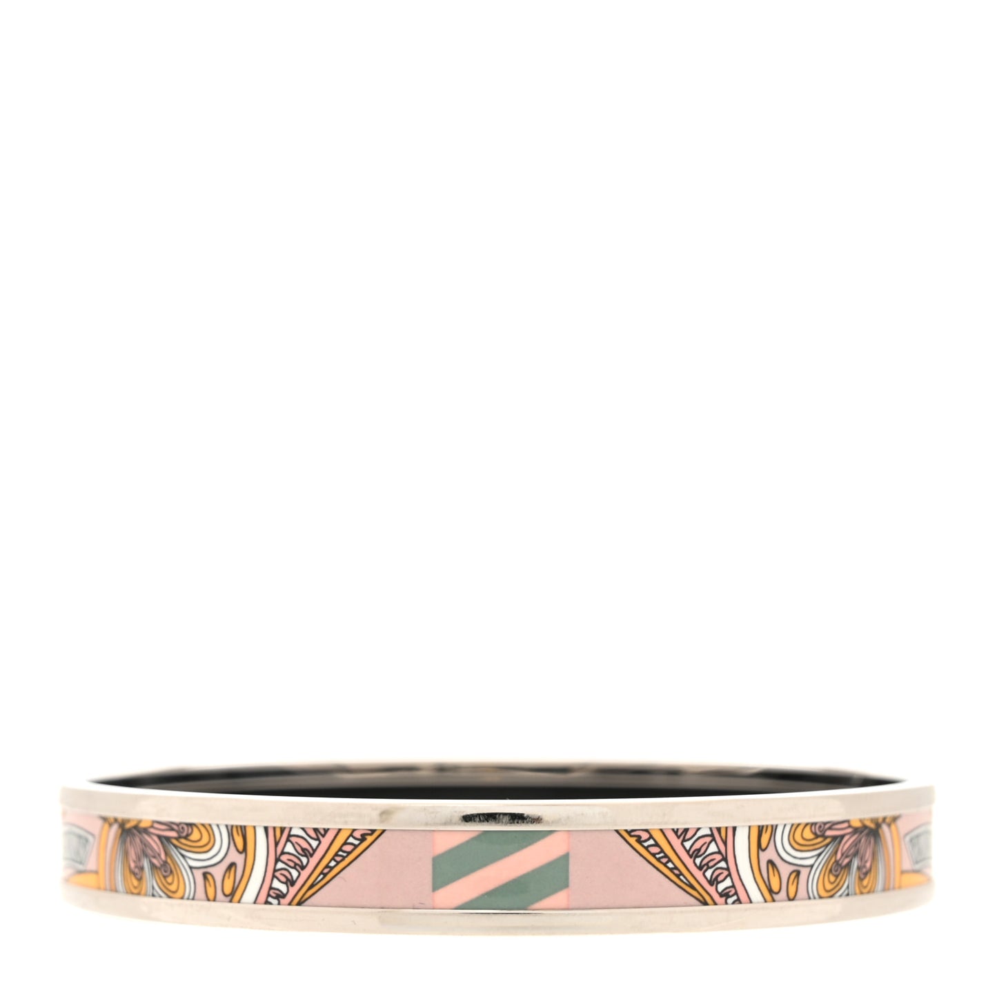 Enamel Printed Le Jardin De La Maharani Narrow Bracelet 65 Rose Candeur